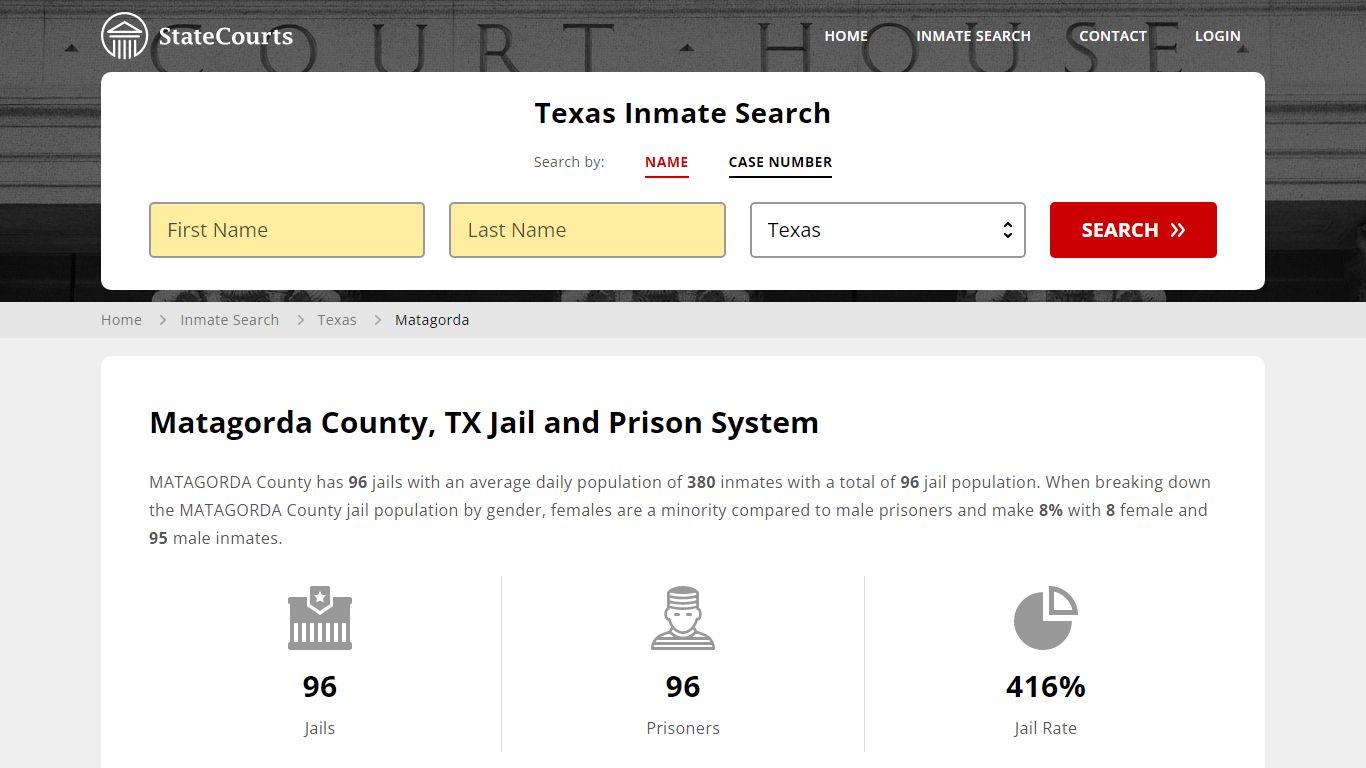 Matagorda County, TX Inmate Search - StateCourts